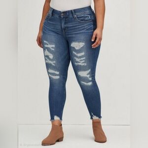 Distressed Blue Women's Jeans